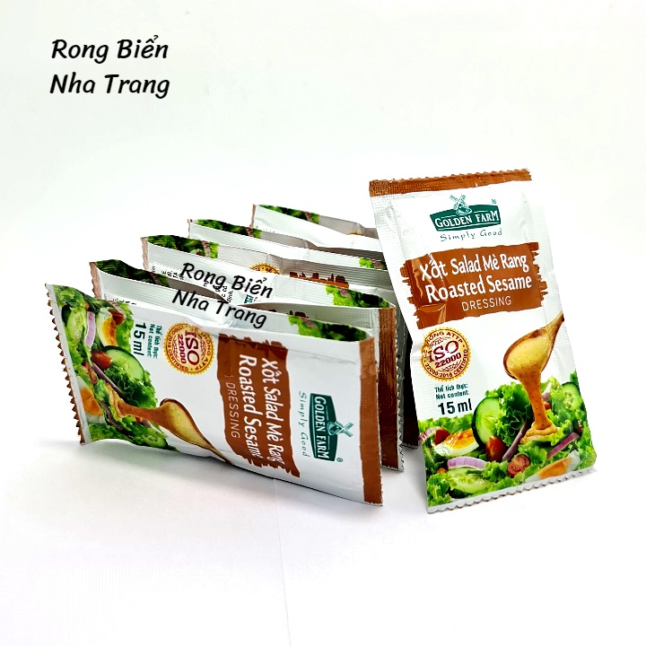 Rong nho tách nước Sea Việt hộp 220g (11 gói x 20g) - Tặng 1 gói xốt mè rang Golden Farm 15ml