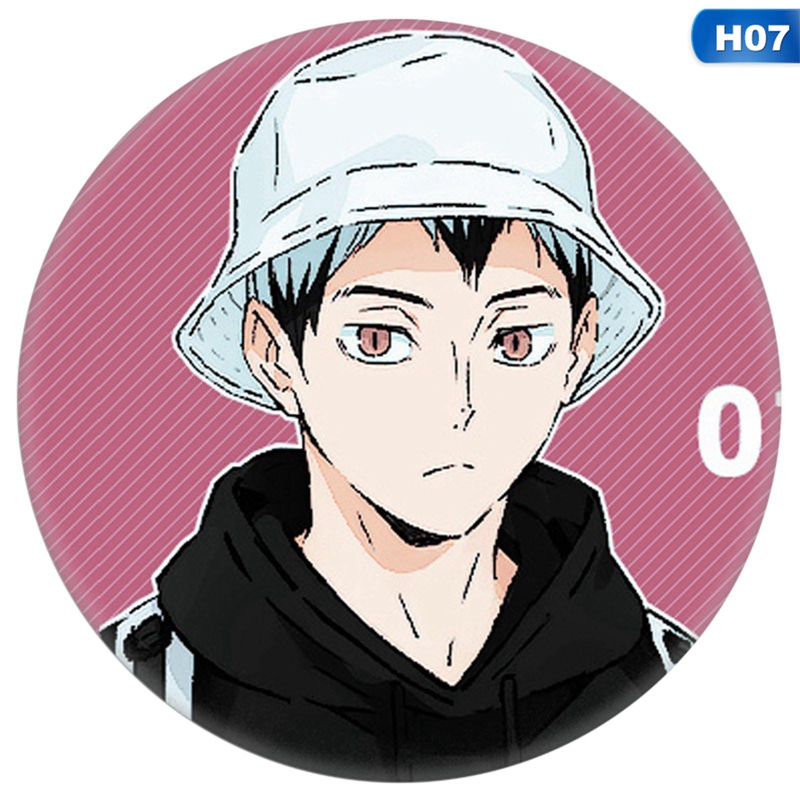 flowersqueen Huy hiệu trang trí nhân vật Anime Haikyuu