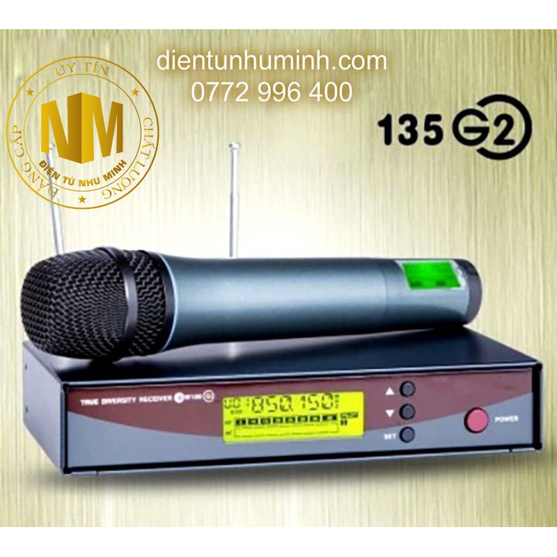 ĐẦU LƯỚI CHỤP MICRO SENNHEISE 135-G2 ĐEN NHIỄN RĂNG NGOÀI NHIỄN