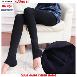 Quần tất lót lông dẫm gót lưng cao gen bụng giữ nhiệt