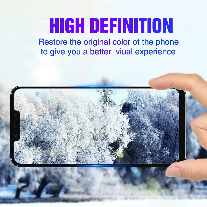 Kính Cường Lực 9d Bảo Vệ Toàn Màn Hình Cho Huawei Y6 Y7 Y9 Prime 2019 Mate 20 P30 Pro P20 Lite P Smart 2019