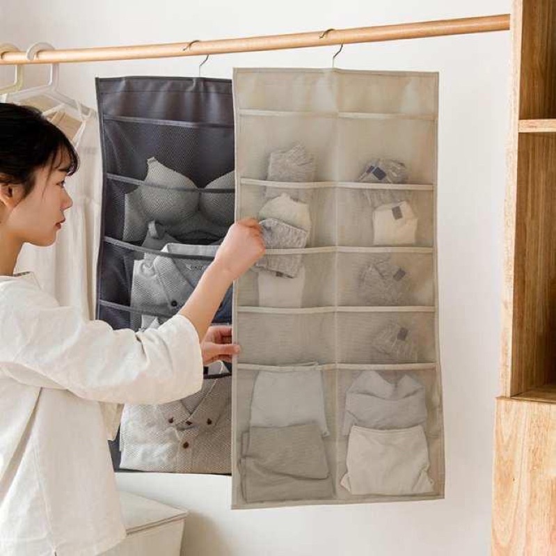 Túi Treo Đồ Lót 2 Mặt 30 Ngăn Siêu Gọn, Siêu Tiện Lợi