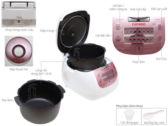 Nồi cơm điện Cuckoo CRP G1015M 1,8 lít | BigBuy360 - bigbuy360.vn