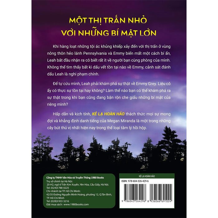 Sách - Kẻ Lạ Hoàn Hảo - Thị Trấn Nhỏ Với Những Bí Mật Lớn( Megan Miranda - 1980)