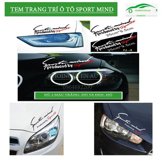 [XẢ KHO-THANH LÝ]  TEM TRANG TRÍ Ô TÔ SPORTMIND