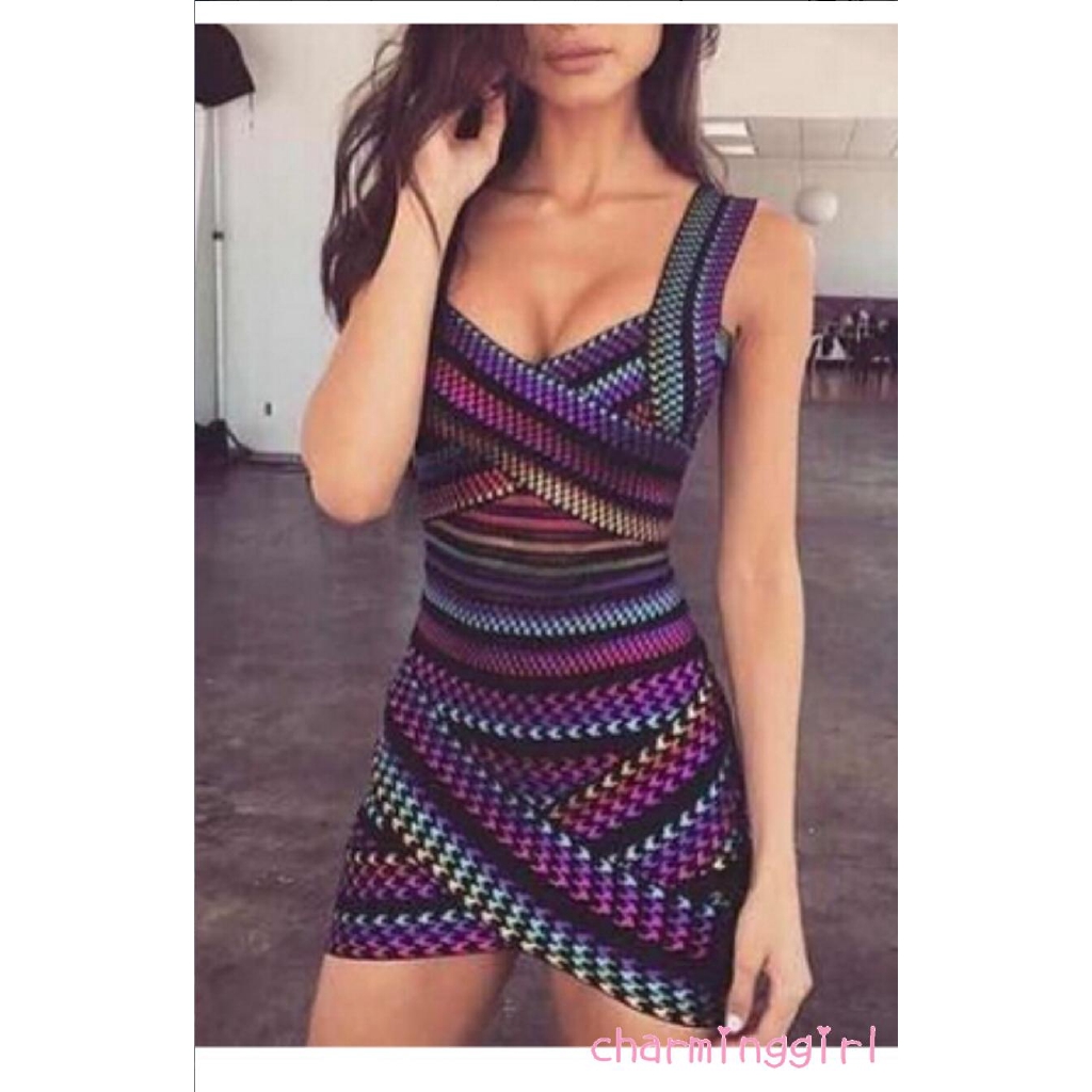 ♟Summer Women Sleeveless Bandage Bodycon Evening Party Cocktail Short Mini Dress | BigBuy360 - bigbuy360.vn