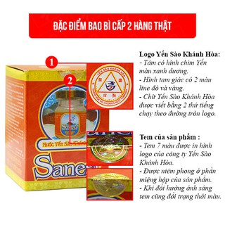 Combo 6 Hũ Nước Yến sào Khánh Hòa Sanest X 70ML