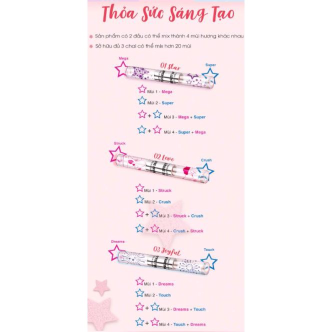 Nước Hoa 2 Đầu Dạng Lăn 4 Mùi Hương Silkygirl EDP Duo Rollerball 10ml | BigBuy360 - bigbuy360.vn