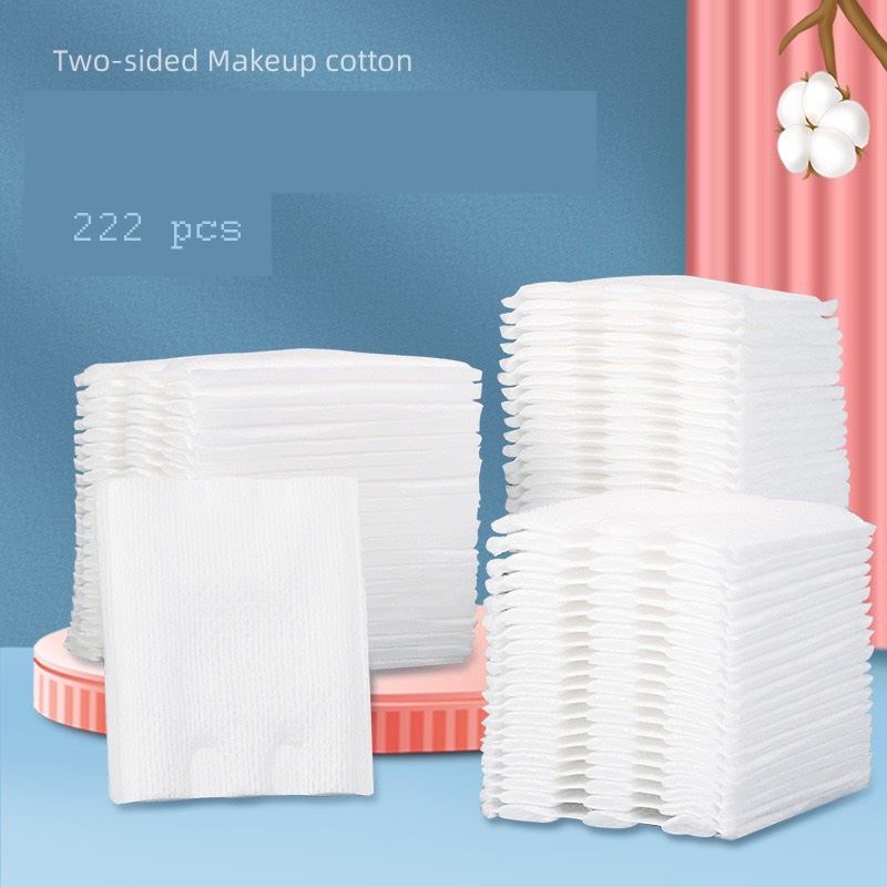 Bông tẩy trang 100 miếng cotton màu trắng giá rẻ dạng bịch SOBO BEAUTY chính hãng thương hiệu monkids