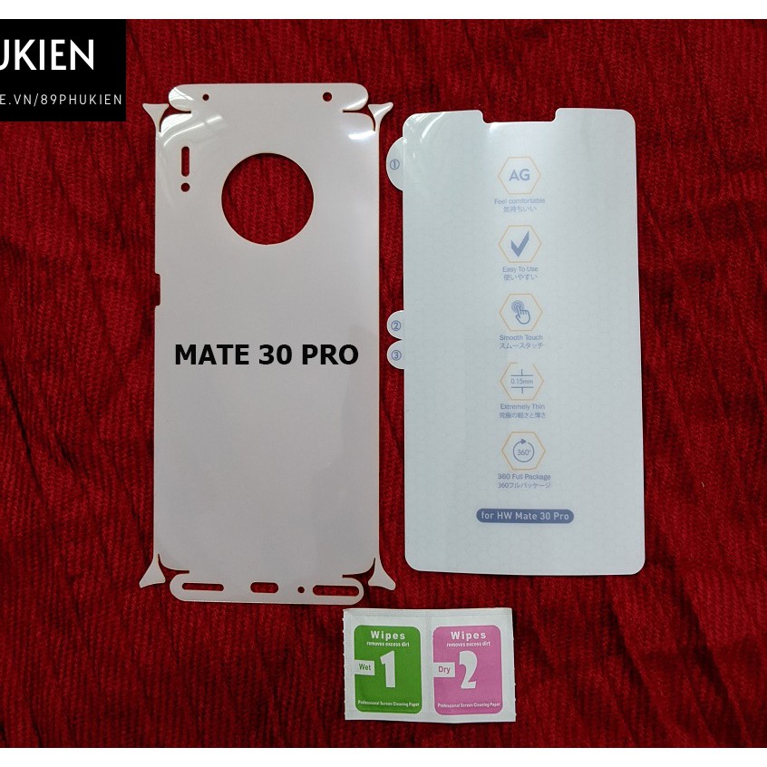 Bộ PPF chống xước 2 mặt Huawei Mate 30 Pro