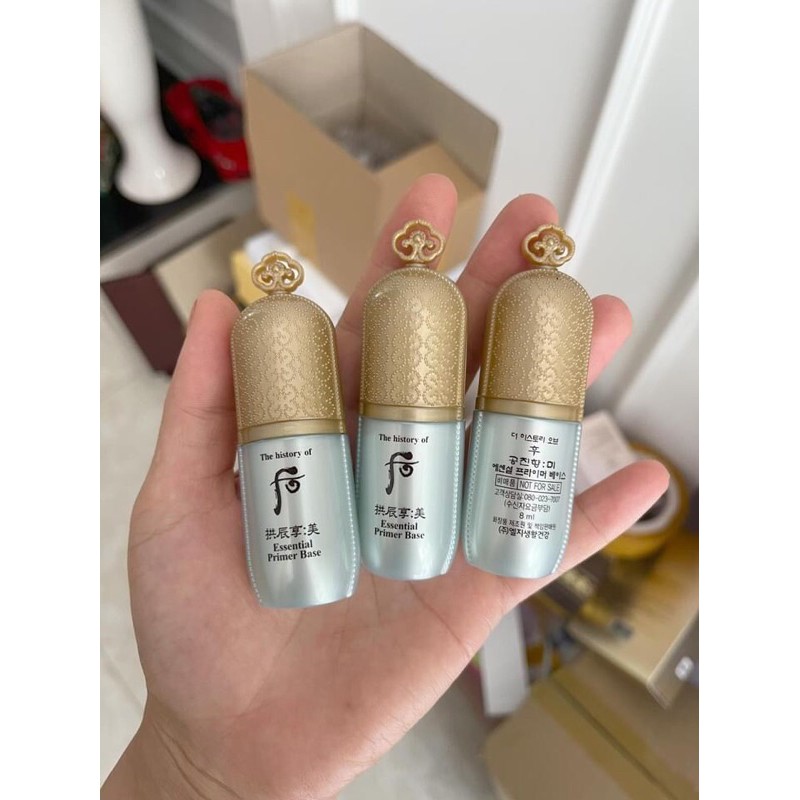 lọ kem lót whoo mini 8ml màu xanh cho da dầu