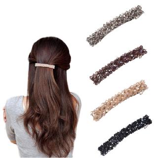 Kẹp Tóc Đính Đá Pha Lê Đơn Giản Phong Cách Hàn Quốc Cho Nữ