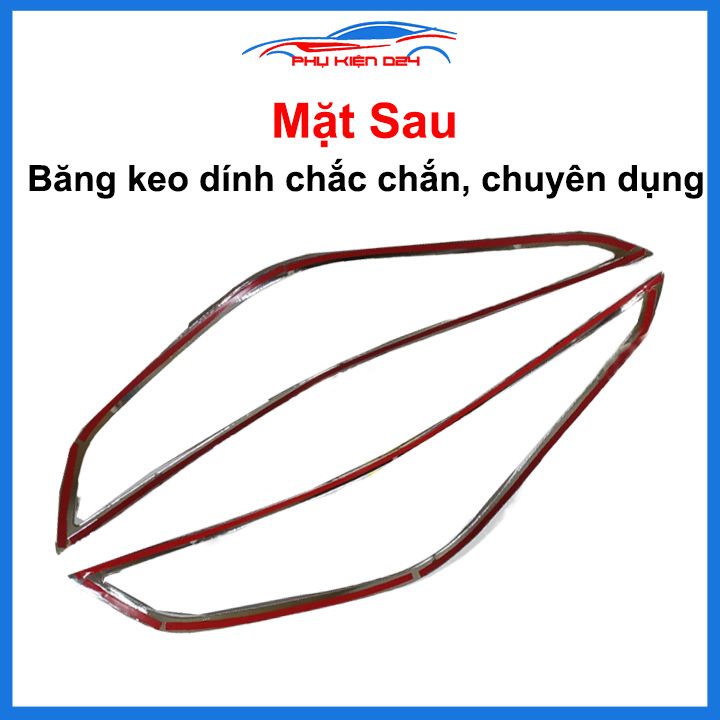 Ốp viền đèn pha hậu mạ crom Accent 2018-2019-2020 chống trầy trang trí bảo vệ xe