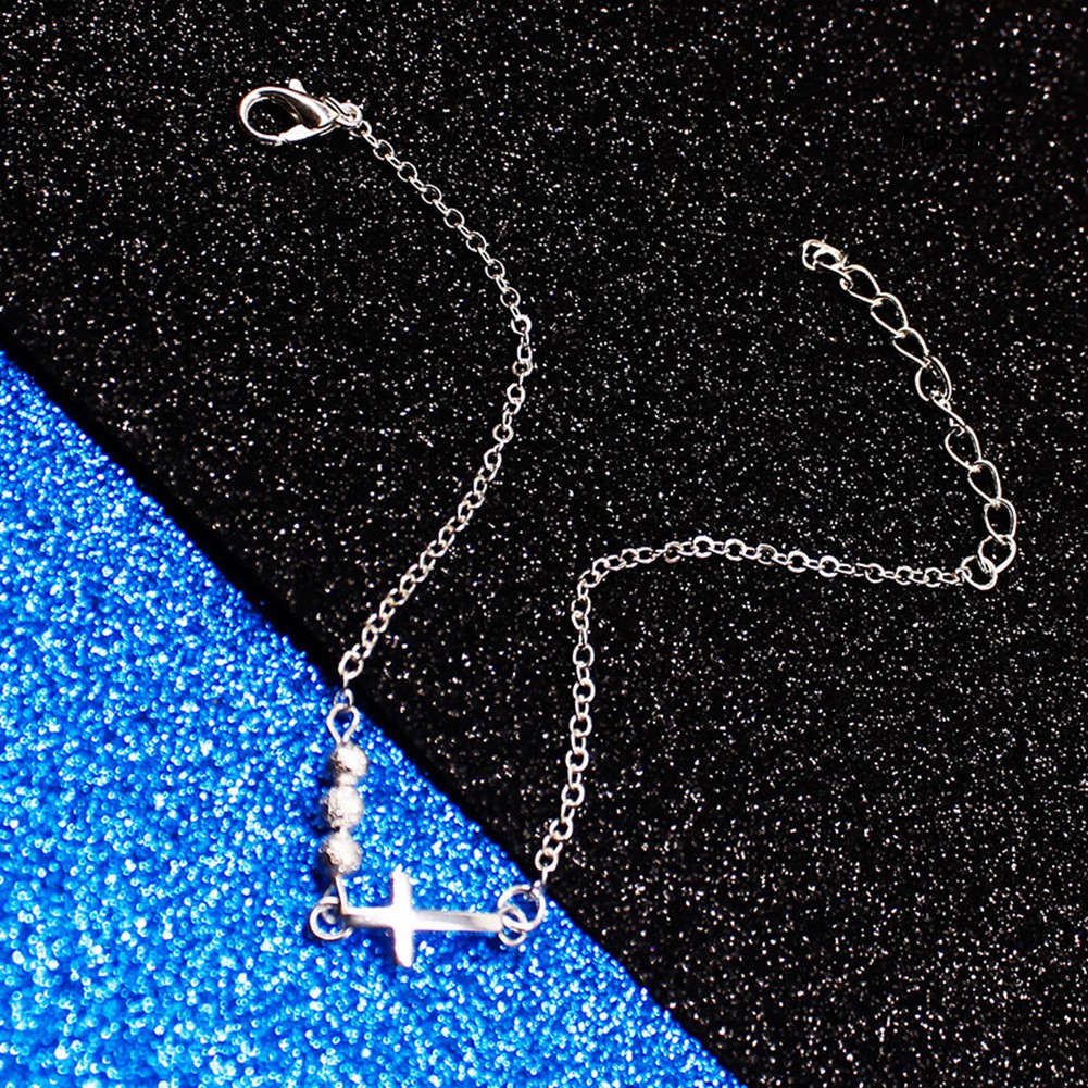 Vòng Tay Chuỗi Hạt Mặt Thánh Giá Thời Trang Dành Cho Nữ