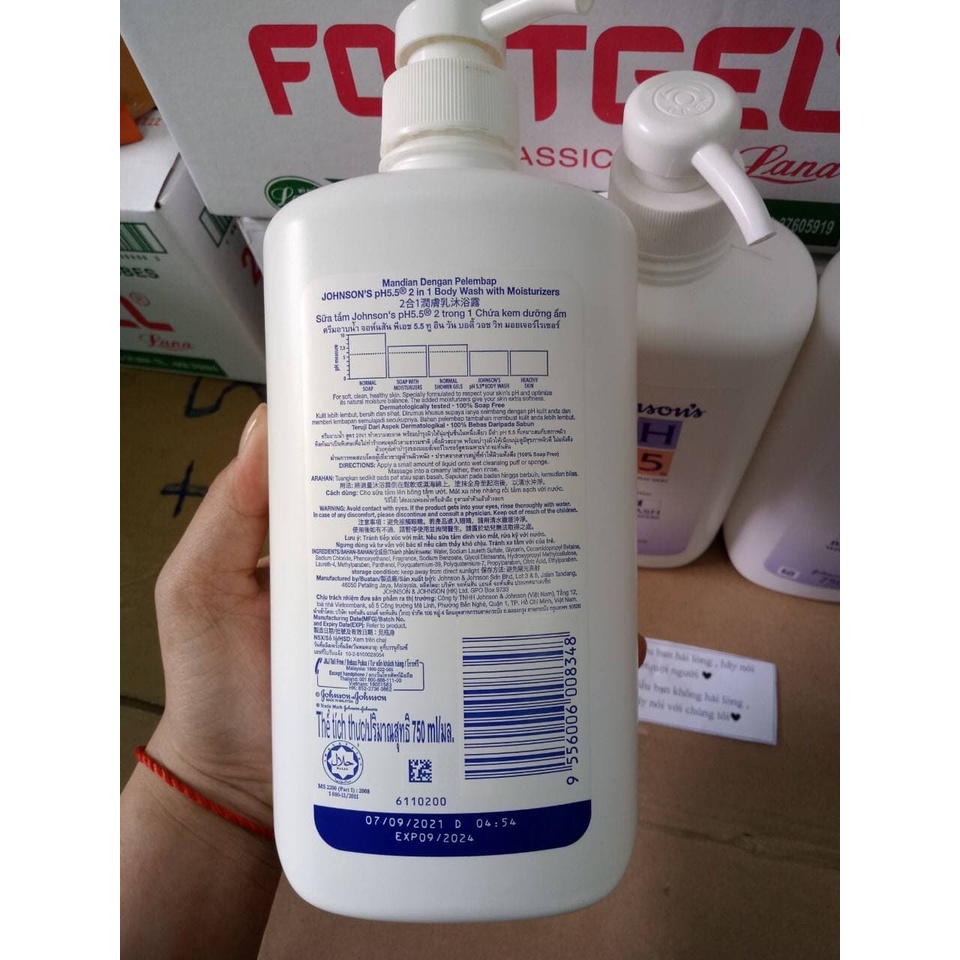 Sữa tắm johusous ph5.5 (750ml)