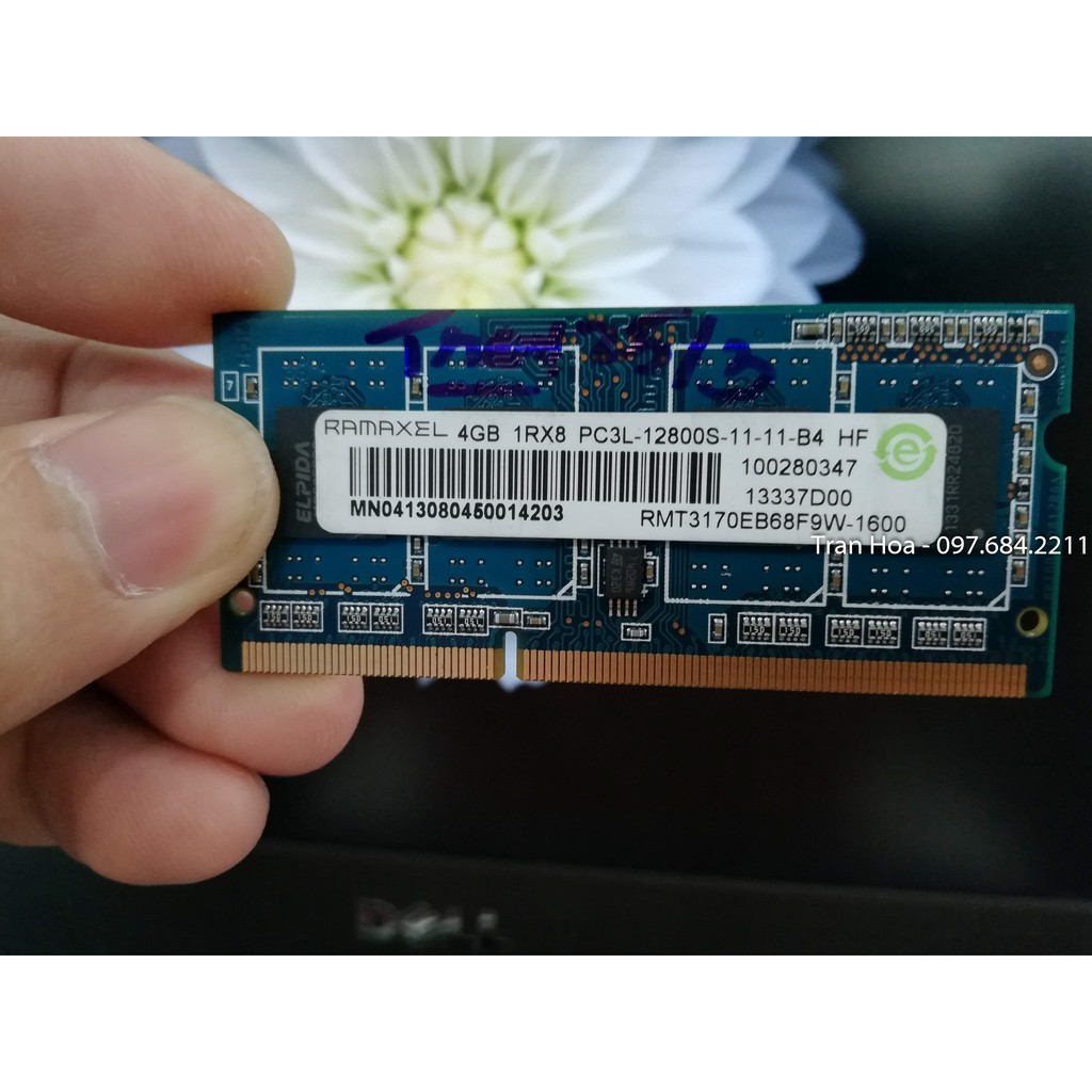 Ram laptop 4GB PC3L bus 1600, Ram Laptop 4GB DDR3L bus 1600 - PC3L-12800s, DDR3L - 1600, Bảo hành 12 tháng 1 đổi 1. | WebRaoVat - webraovat.net.vn