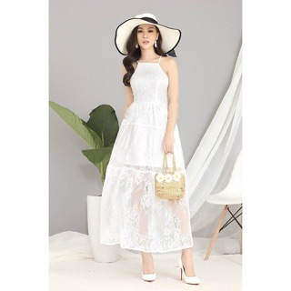 Đầm maxi ren 2 dây May