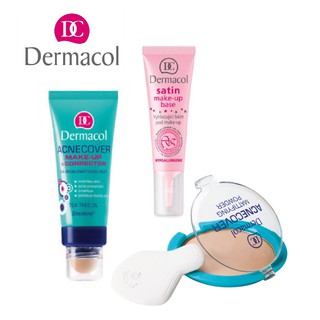 [COMBO] Trang Điểm Cho Da Mụn Dermacol Satin Makeup Base 10ml+ Kem nền cho da mụn Acnecover 30g + Phấn nén Acnecover 11g