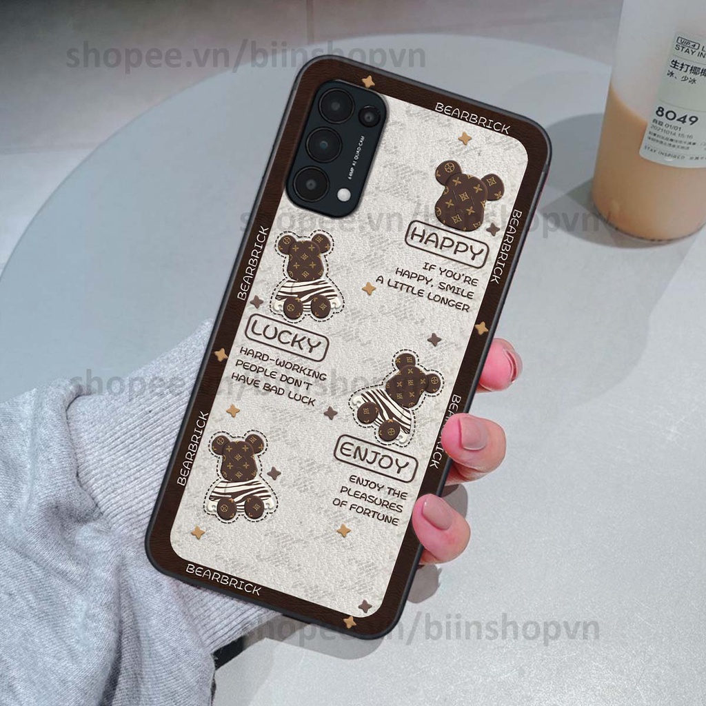 Ốp Oppo Reno5 4G / Reno5 5G / Reno 5 hình gấu bear brick đẹp độc lạ, thời trang, cá tính