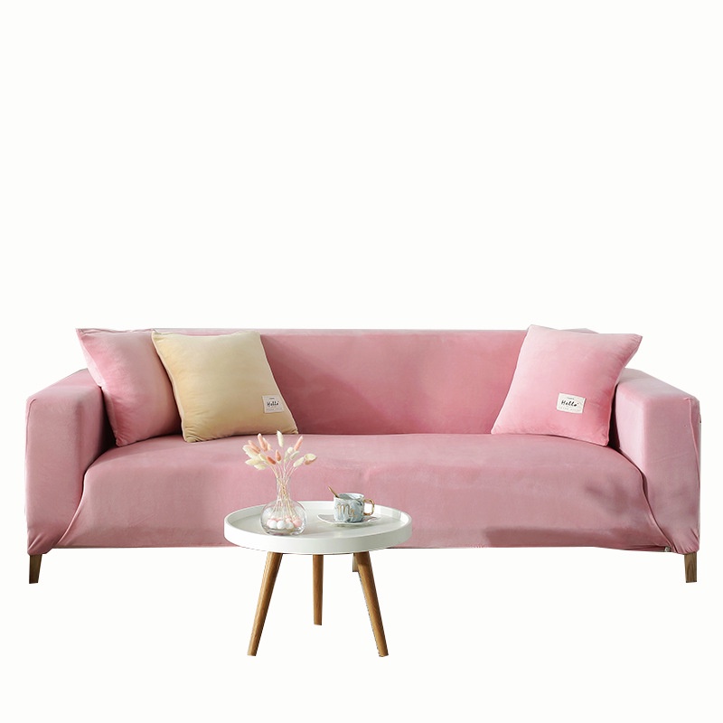 Vỏ Bọc Ghế Sofa 1/2/3/4 Chỗ Ngồi Hình Chữ L Phủ Lông Nhung Co Giãn Trang Trí Nhà Cửa