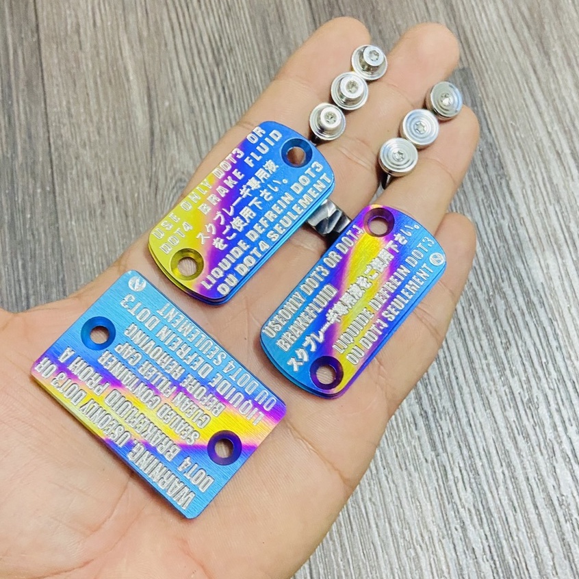 ( 7 MÀU ) Nắp dầu Titan nguyên khối CNC lắp cho các dòng xe Honda VARIO, WAVE, DREAM, SONIC, FUTURE