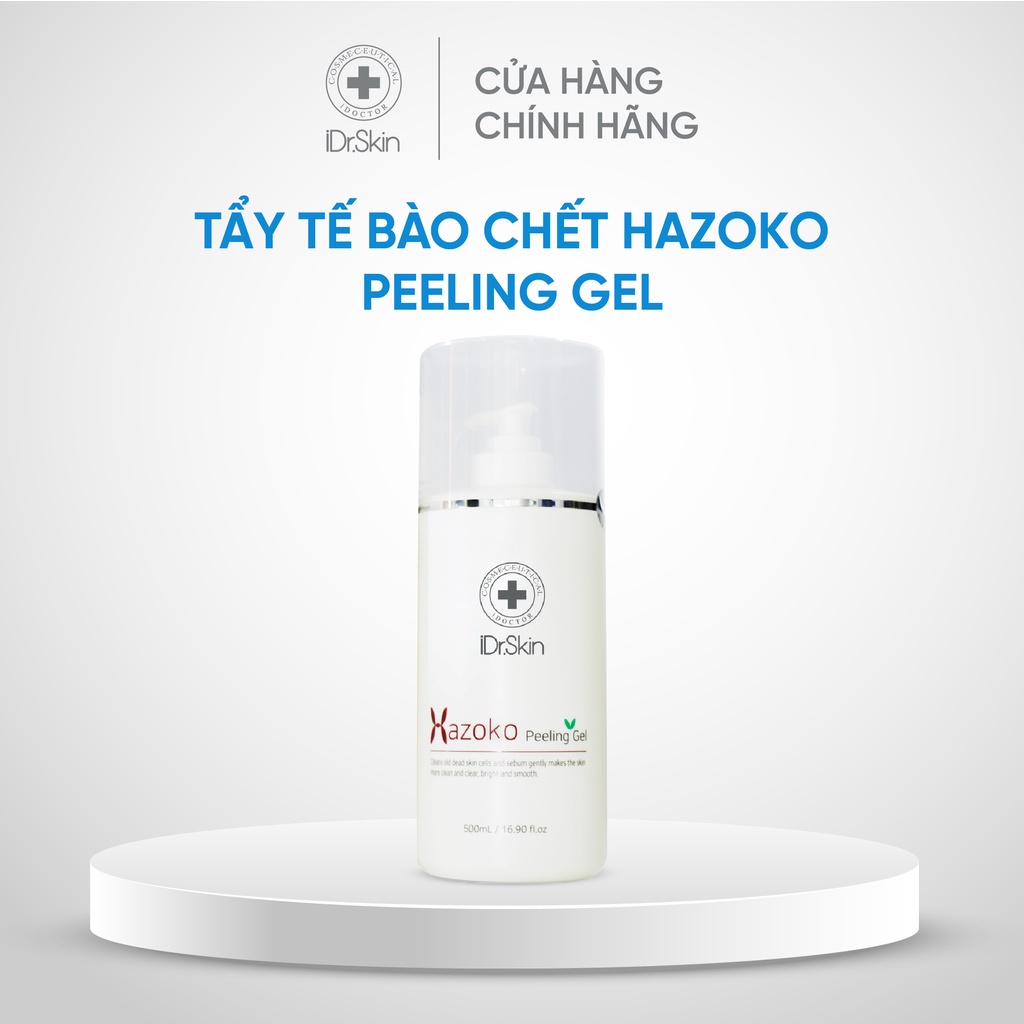 Gel tẩy da chết mặt IDr.Skin Hazoko Peeling Gel cho da khô thâm sạm 500ml