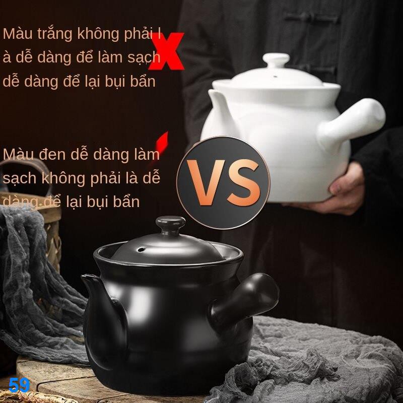 2021 ☫﹉Đun thuốc hầm bắc sắc mở nắp nồi khí nấu canh ninh nhiệt độ cao chịu lớn