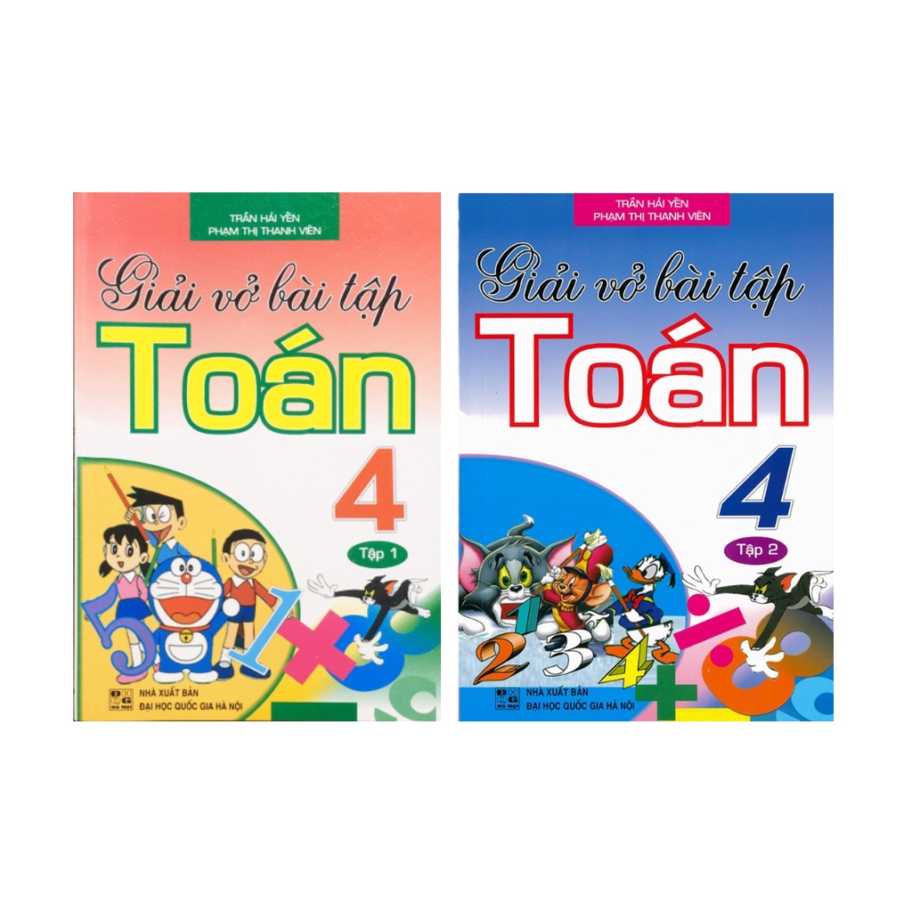 Sách - Combo Giải Vở Bài Tập Toán 4 (Tập 1 + Tập 2)