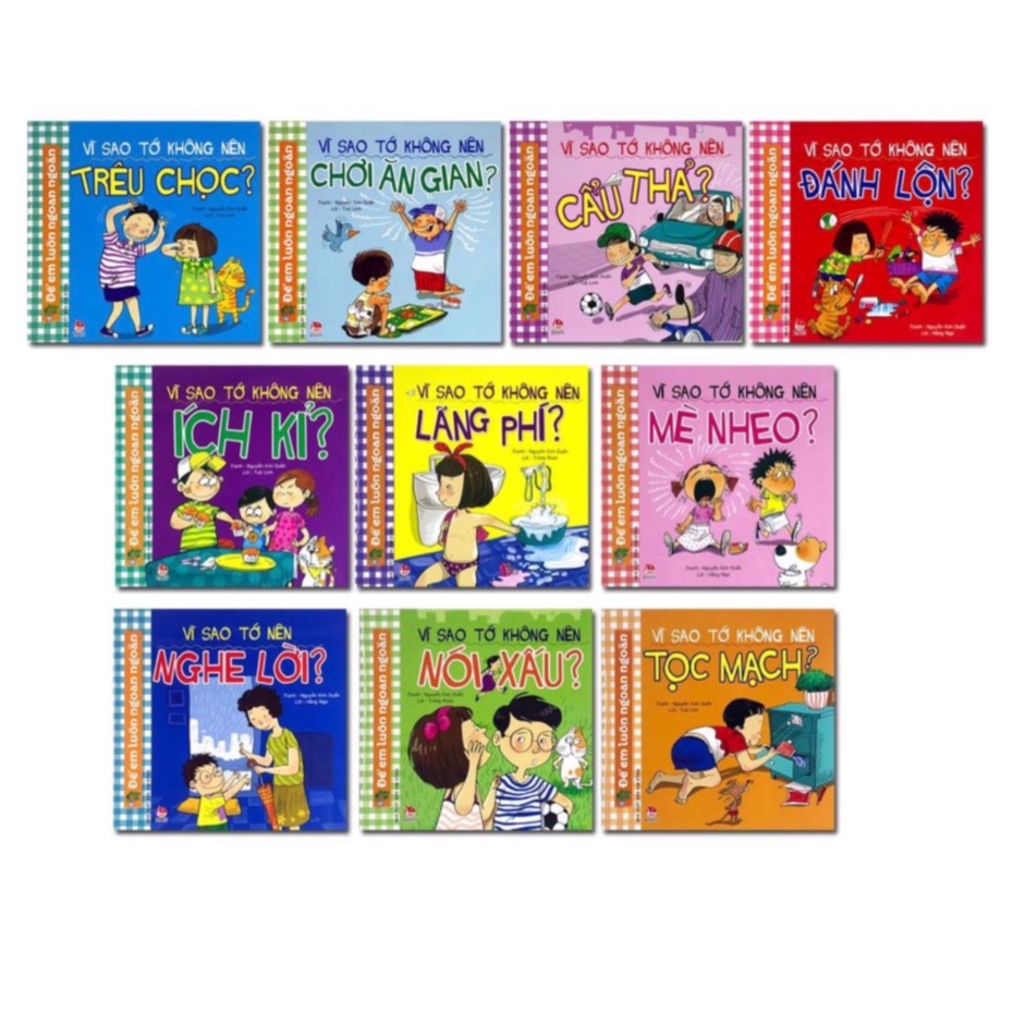 Sách Combo Vì Sao Tớ Không Nên Cẩu Thả ,bộ 1(10 cuốn )