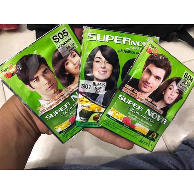 12 Gói Dầu Gội Phủ Bạc SUPERNOVA Thái Lan | BigBuy360 - bigbuy360.vn