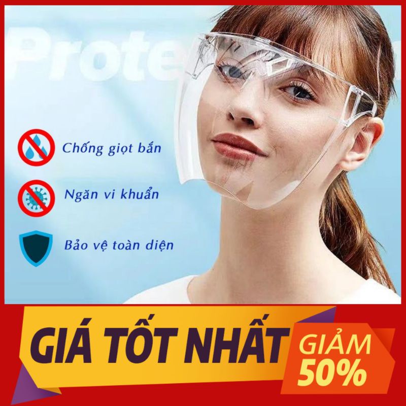 [Mica Trong] Kính Chống Giọt Bắn FACE SHIELD - Kính Chắn Giọt Bắn Cao Cấp - Kính Bảo Hộ Trong Suốt