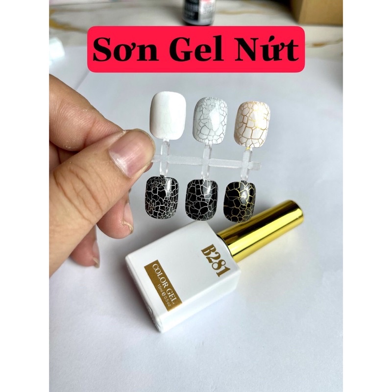 Sơn gel nứt đen trắng siêu HOT