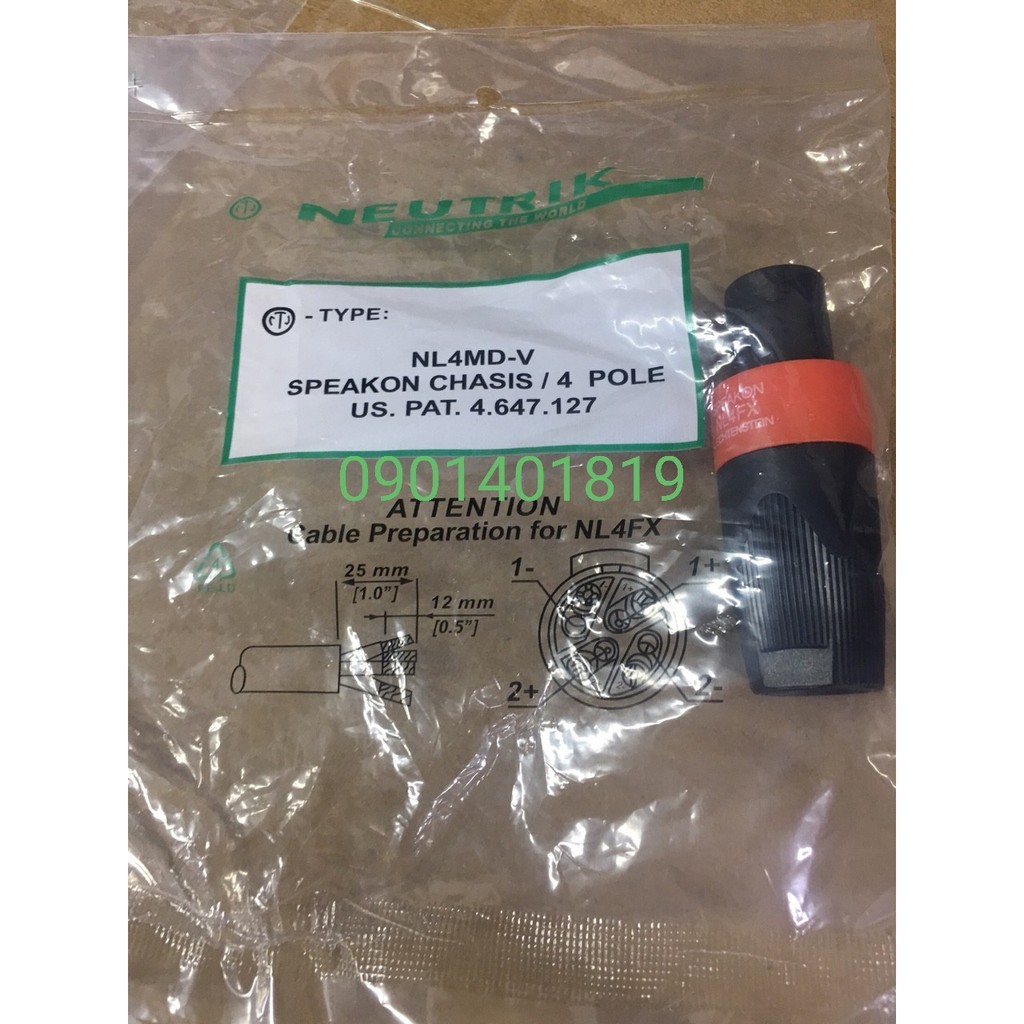 Jack Speakon Đực NEUTREK Xanh( Hàng Loại Thường )