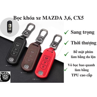 Ốp khoá xe Mazda 2,3,6,Cx5 cao cấp, Ốp chìa Khoá Mazda 2, 3, 6, CX5, CX8 mẫu mới