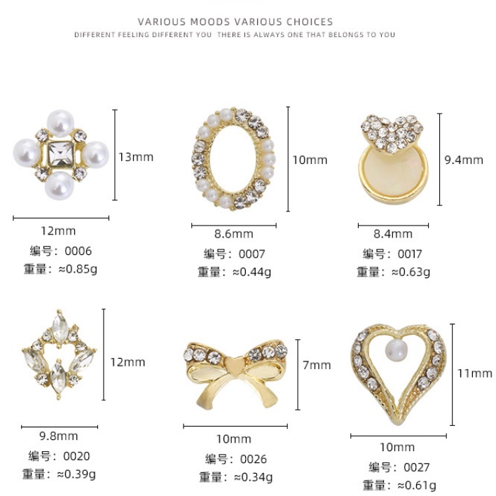 (MớI) Hạt NgọC Trai ĐíNh Trang Trí MóNg