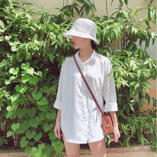 [Có size đại ngực <118cm] SƠ MI NỮ OVERSIZE