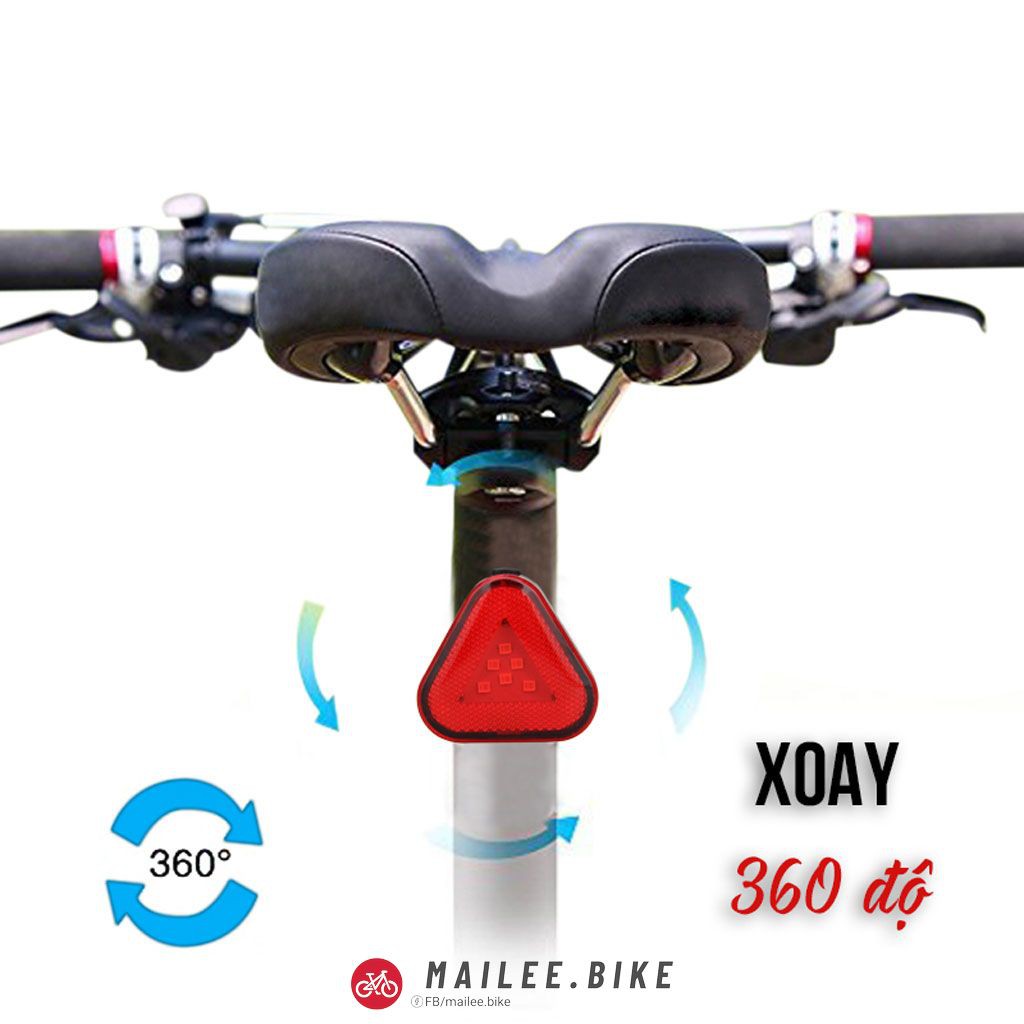 Đèn Led Cảnh Báo Gắn Đuôi Xe Đạp Đèn Hậu Xe Đạp Nhiều Chế Độ Sáng Chống Nước Giúp Đạp Xe An Toàn Ban Đêm