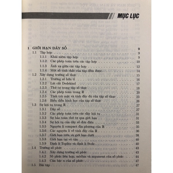 Sách - Giáo trình Giải tích thực một biến