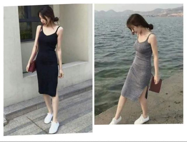 váy 2 dây body xẻ tà | BigBuy360 - bigbuy360.vn
