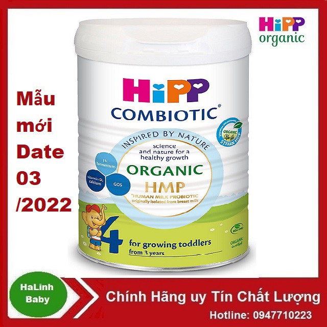 [Mẫu mới ] Sữa Hipp 4 Organic 800g [Date 2023]