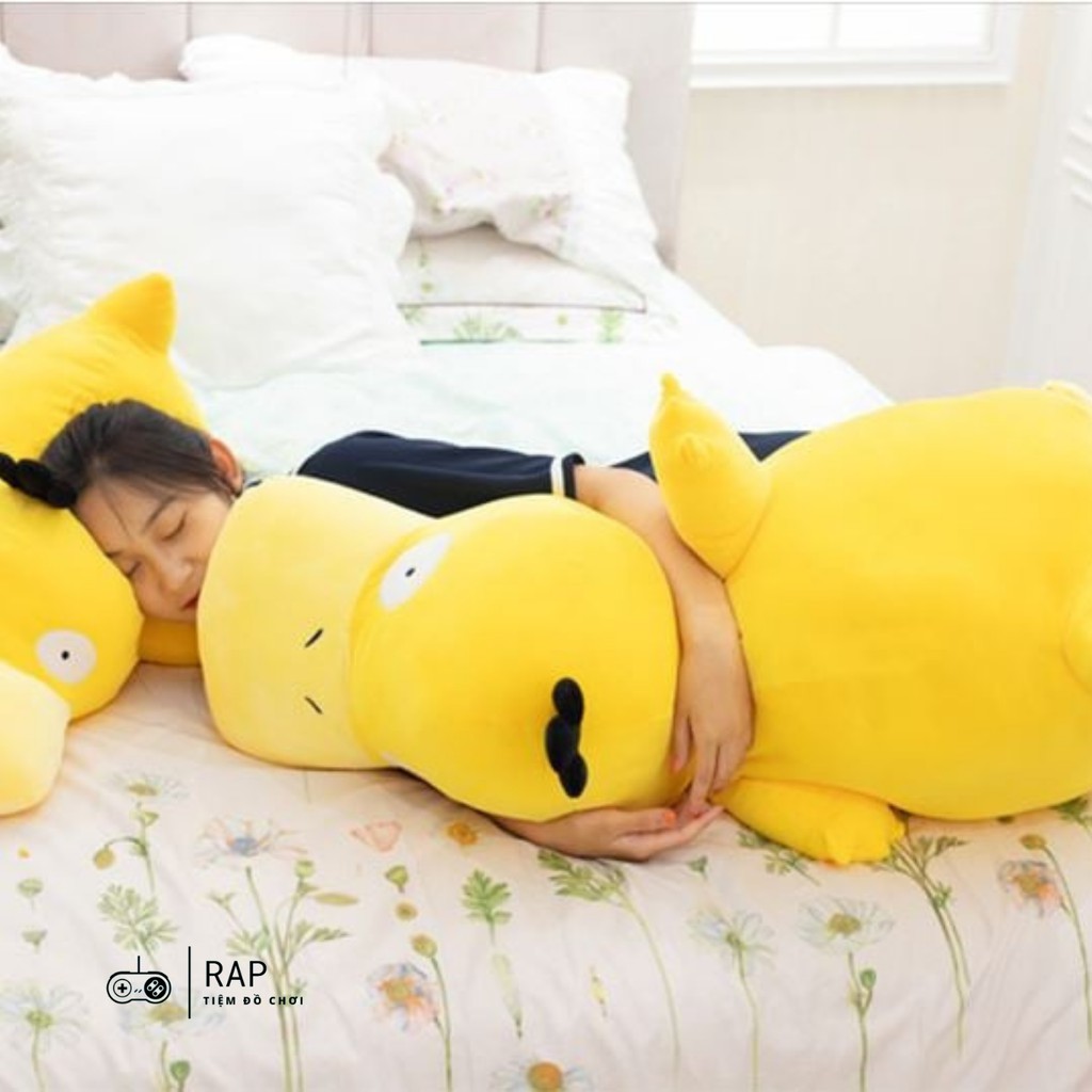 Thú bông gấu bông Psyduck pokemon vịt vàng xấu hổ nhiều kích thước mềm mịn, dễ thương làm gối ôm, tựa, quà tặng - Ráp