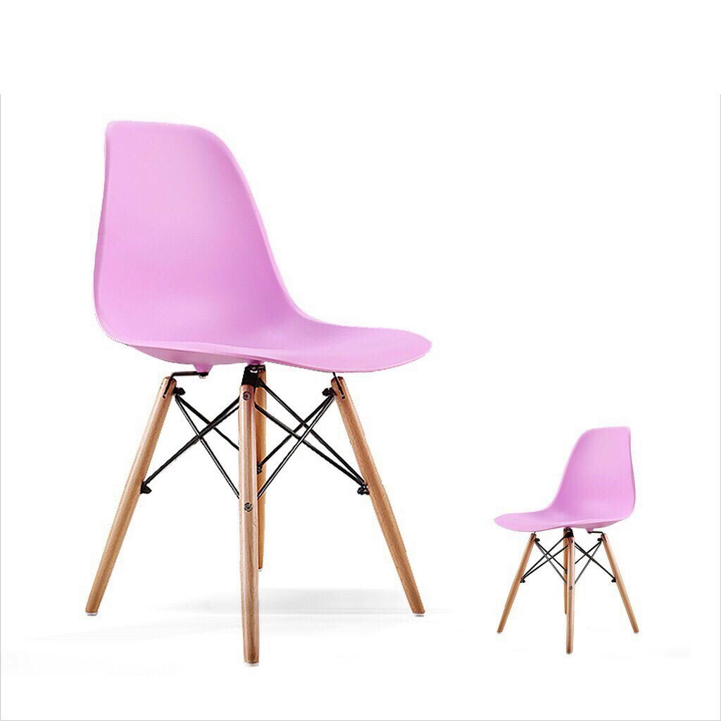 Ghế ngồi làm việc EAMES  chân gỗ sồi dành cho văn phòng, cafe, học tập, phòng khách giá rẻ mà chất lượng cao