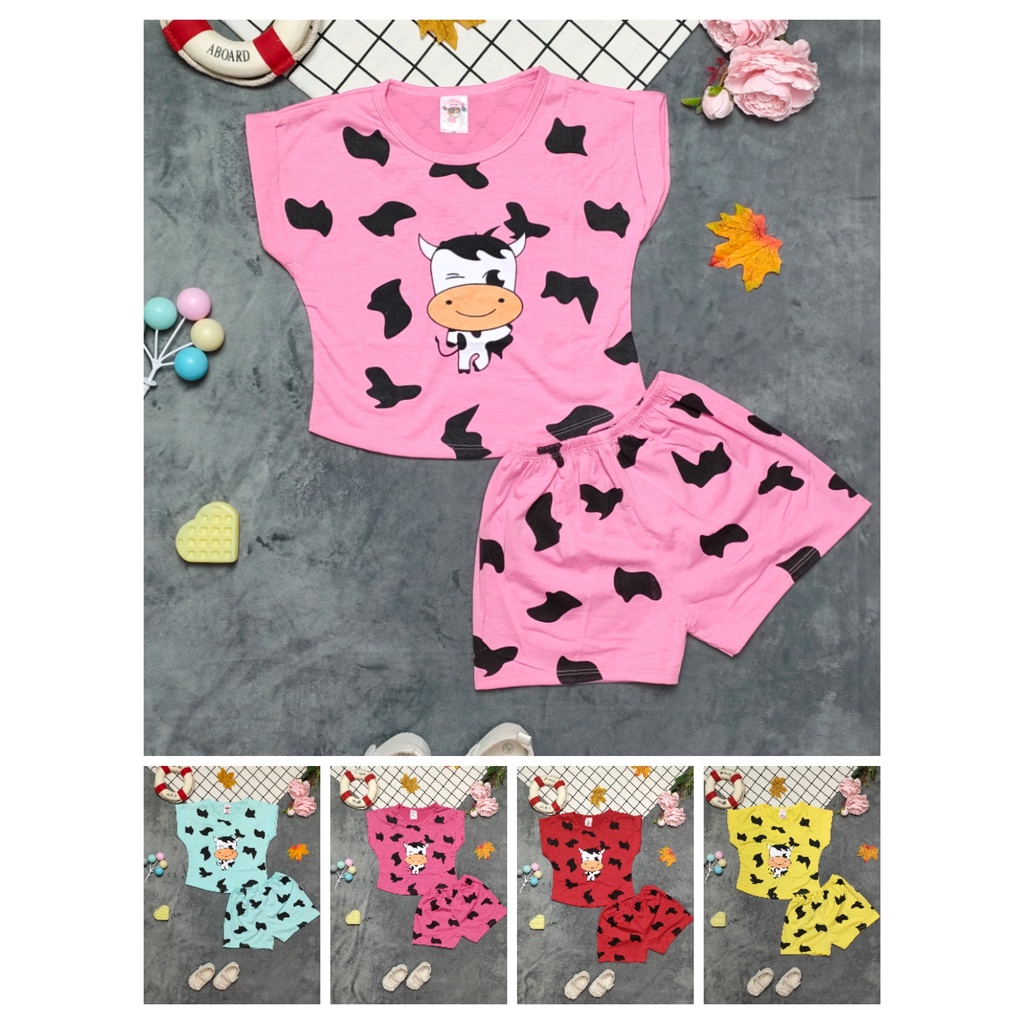 Bộ Cotton Bò Sữa Bé (giao màu ngẫu nhiên)