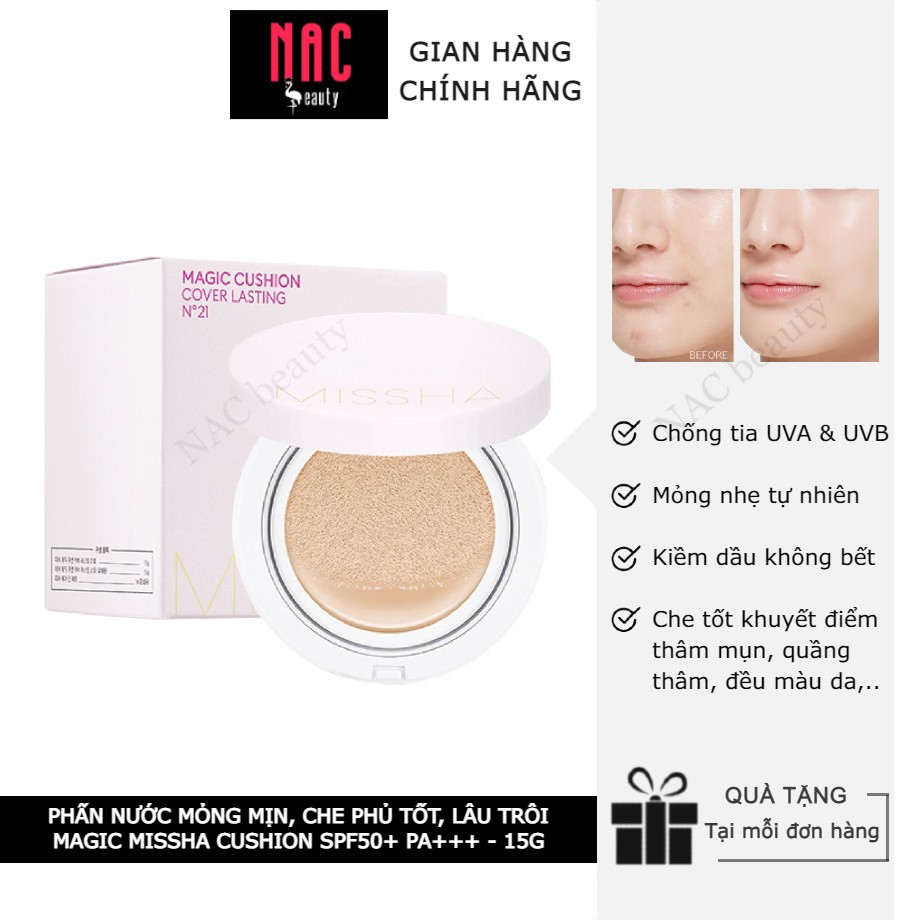 Phấn Nước Missha Magic Cushion SPF50+ PA+++ 15g