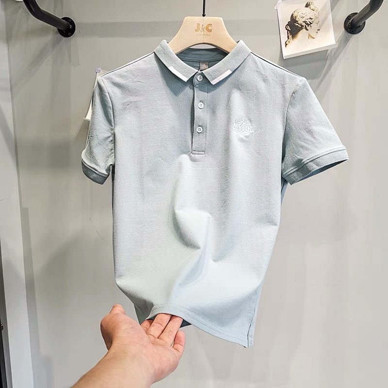 ANA29 - ÁO POLO NAM CỔ PHỐI THÊU MYCK | BigBuy360 - bigbuy360.vn