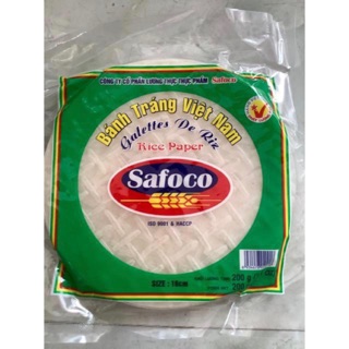 thùng 30 gói bánh tráng Safoco 200gr size 16 cm