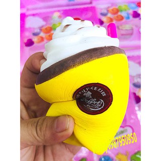 Squishy ly kem trà sữa