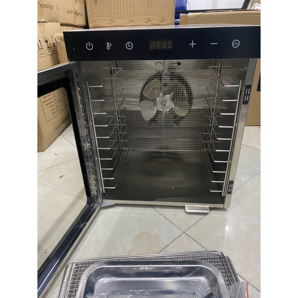 Máy sấy thực phẩm 10 khay Takaipro có đèn UV diệt khuẩn cao cấp - Thương hiệu Nhật Bản - Bảo hành 1 năm