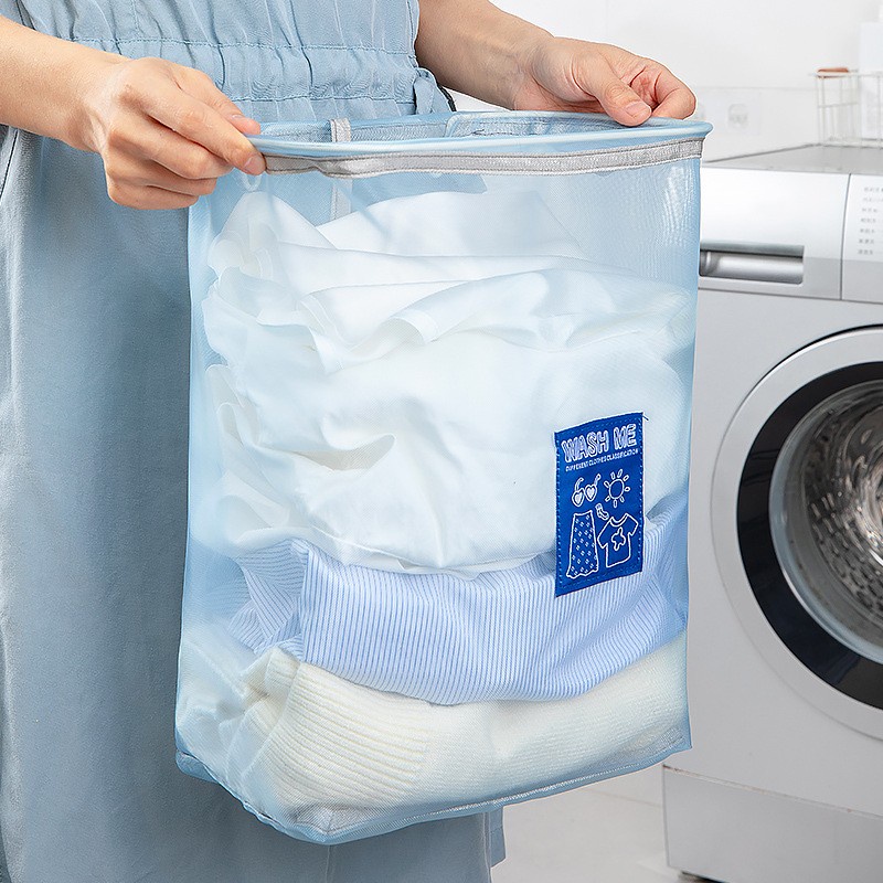 Giỏ đựng quần áo giặt treo tường gấp lại được nhỏ gọn tiện lợi