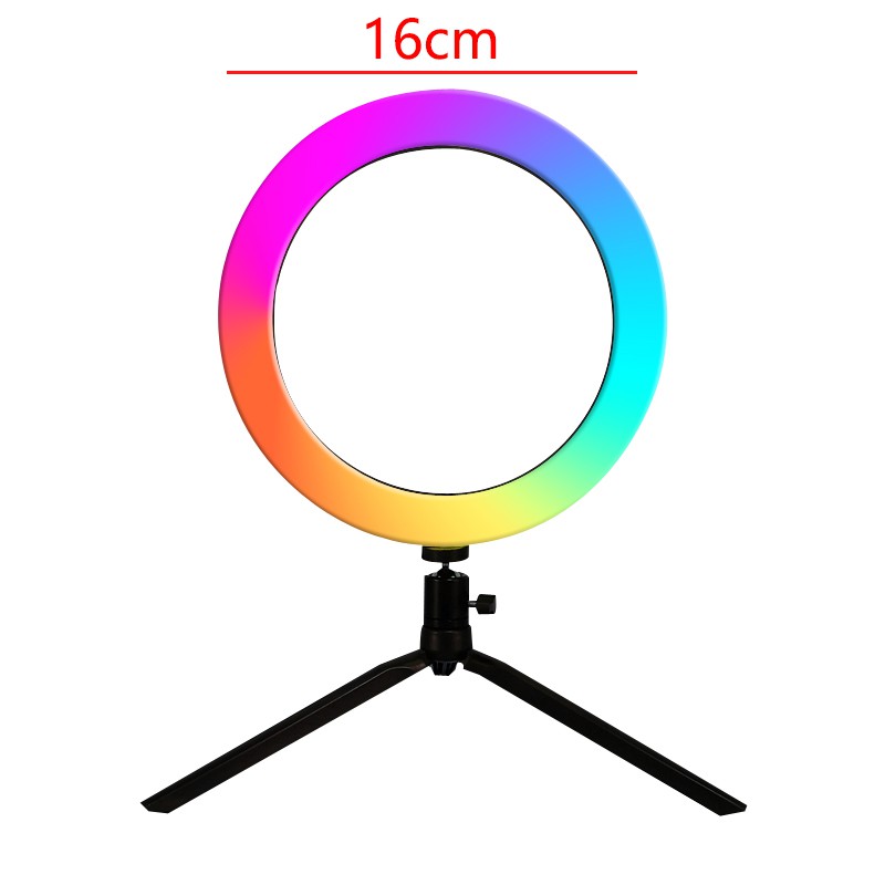 Đèn Led Vòng 16cm Rgb Kèm Điều Khiển Từ Xa 6000k